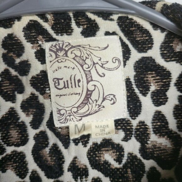 Tulle Leopard Blazer / Jacket Medium - Picture 3 of 6